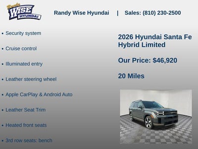2026 Hyundai Santa Fe Hybrid Limited