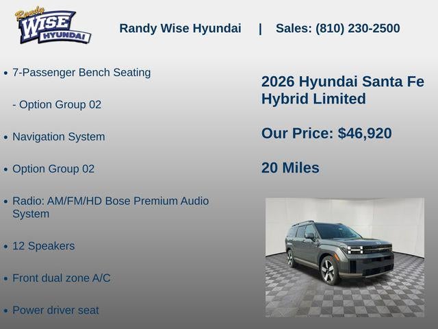 2026 Hyundai Santa Fe Hybrid Limited