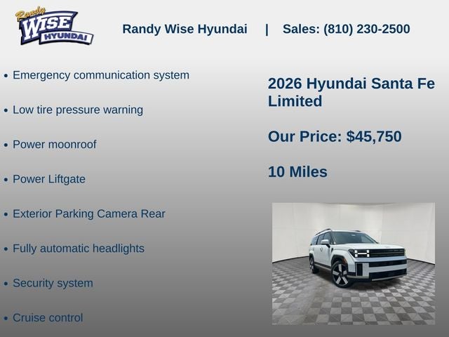 2026 Hyundai Santa Fe Limited AWD