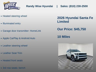 2026 Hyundai Santa Fe Limited AWD