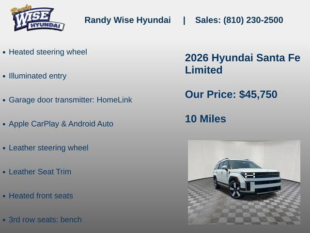 2026 Hyundai Santa Fe Limited AWD
