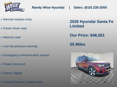 2026 Hyundai Santa Fe Limited AWD