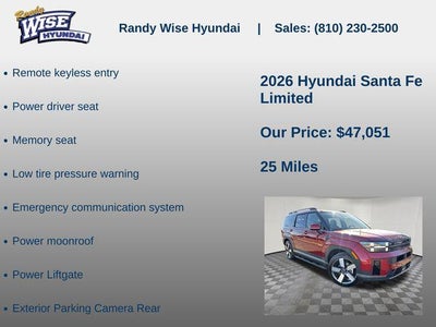 2026 Hyundai Santa Fe Limited AWD