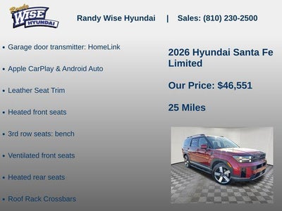 2026 Hyundai Santa Fe Limited AWD