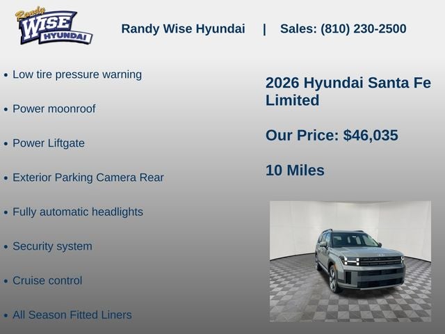 2026 Hyundai Santa Fe Limited AWD
