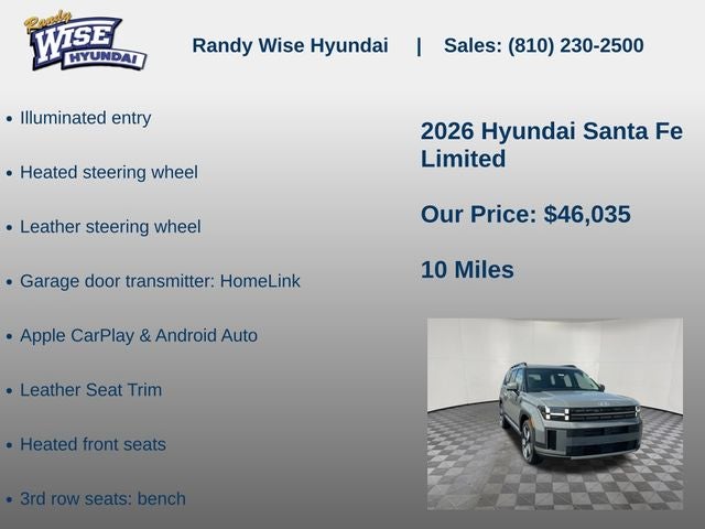 2026 Hyundai Santa Fe Limited AWD
