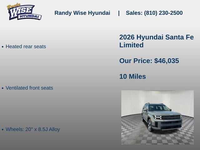 2026 Hyundai Santa Fe Limited AWD