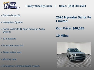2026 Hyundai Santa Fe Limited AWD