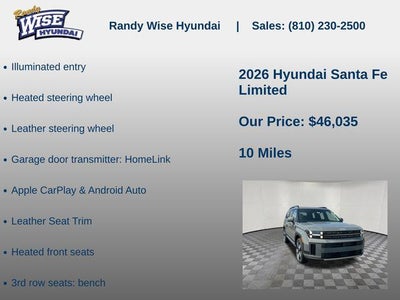 2026 Hyundai Santa Fe Limited AWD