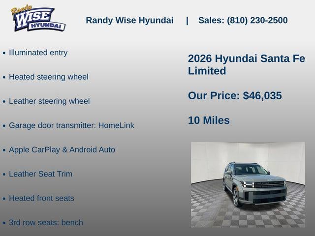 2026 Hyundai Santa Fe Limited AWD