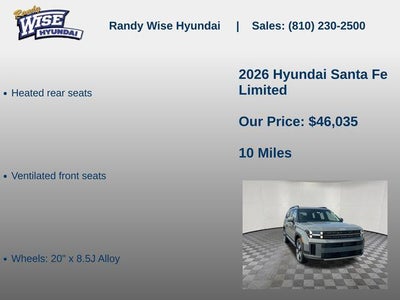 2026 Hyundai Santa Fe Limited AWD