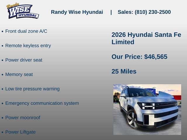 2026 Hyundai Santa Fe Limited AWD