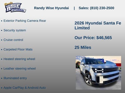 2026 Hyundai Santa Fe Limited AWD