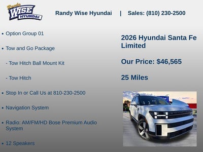 2026 Hyundai Santa Fe Limited AWD
