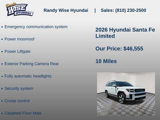 2026 Hyundai Santa Fe Limited AWD