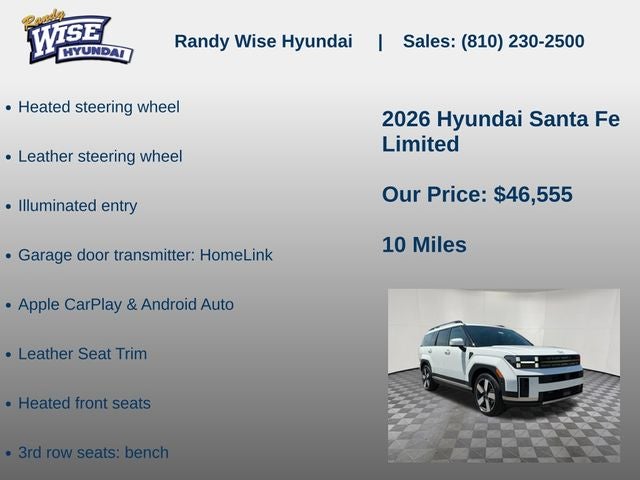 2026 Hyundai Santa Fe Limited AWD