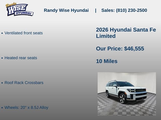 2026 Hyundai Santa Fe Limited AWD