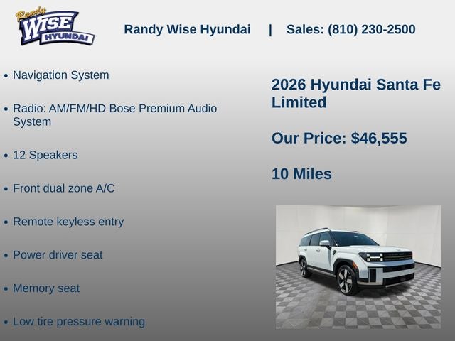 2026 Hyundai Santa Fe Limited AWD