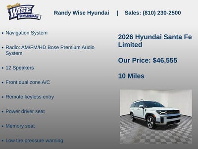 2026 Hyundai Santa Fe Limited AWD