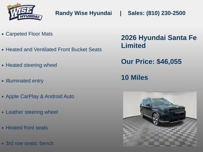 2026 Hyundai Santa Fe Limited AWD