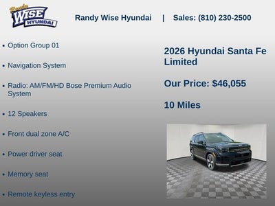 2026 Hyundai Santa Fe Limited AWD
