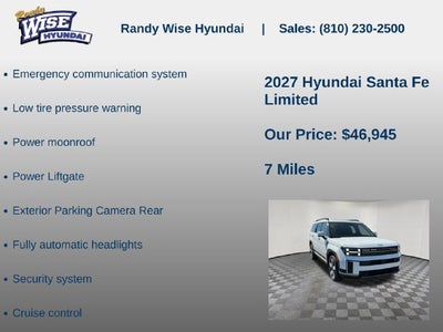 2027 Hyundai Santa Fe Limited AWD