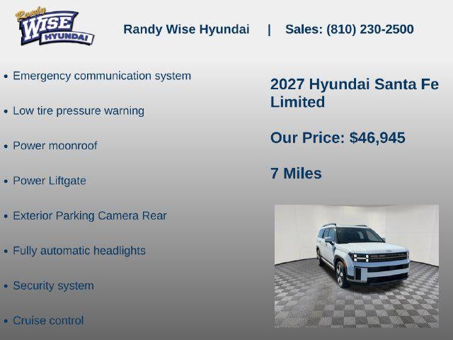 2027 Hyundai Santa Fe Limited AWD