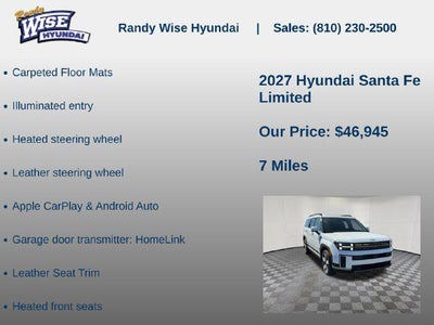 2027 Hyundai Santa Fe Limited AWD
