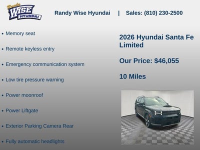 2026 Hyundai Santa Fe Limited AWD