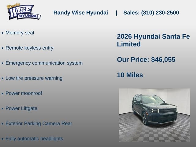 2026 Hyundai Santa Fe Limited AWD