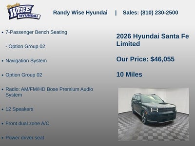 2026 Hyundai Santa Fe Limited AWD