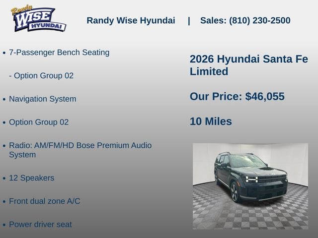 2026 Hyundai Santa Fe Limited AWD