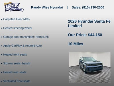 2026 Hyundai Santa Fe Limited AWD