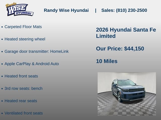 2026 Hyundai Santa Fe Limited AWD