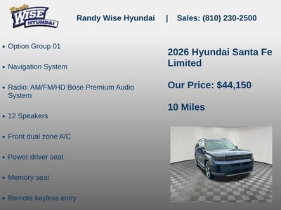 2026 Hyundai Santa Fe Limited AWD