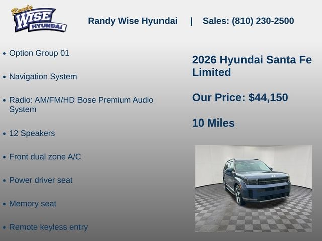 2026 Hyundai Santa Fe Limited AWD