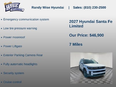 2027 Hyundai Santa Fe Limited AWD