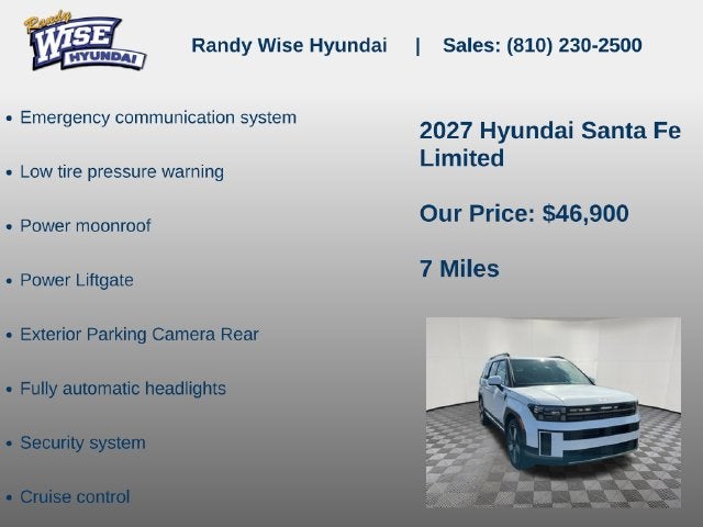 2027 Hyundai Santa Fe Limited AWD