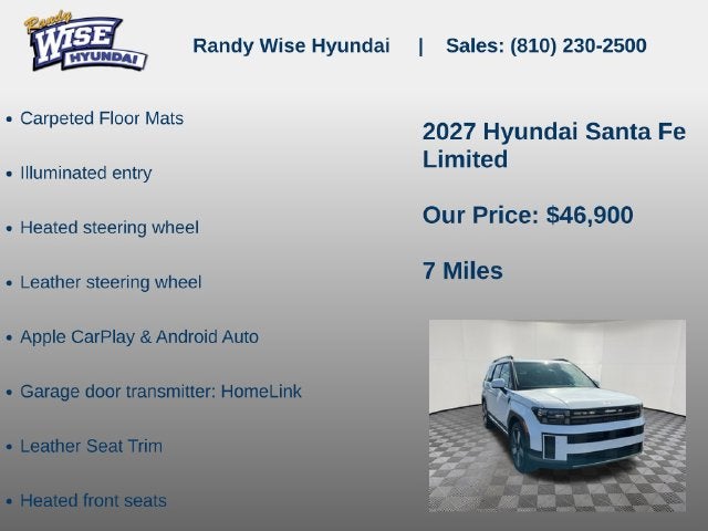 2027 Hyundai Santa Fe Limited AWD