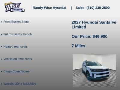 2027 Hyundai Santa Fe Limited AWD