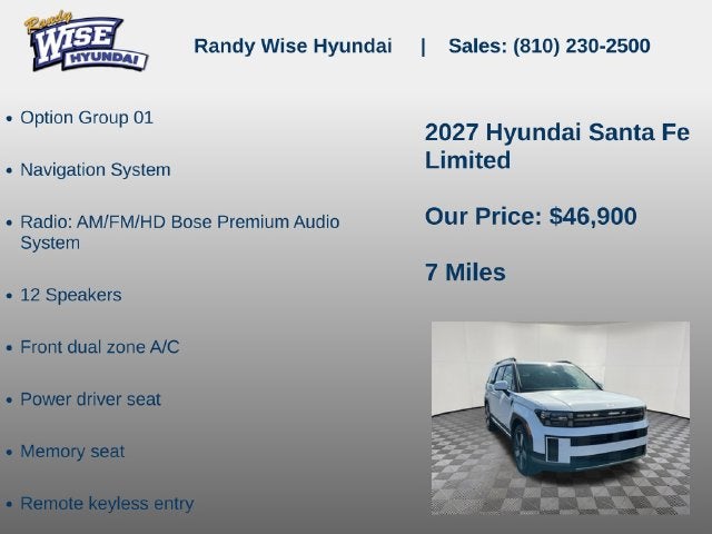 2027 Hyundai Santa Fe Limited AWD