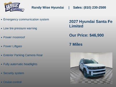 2027 Hyundai Santa Fe Limited AWD