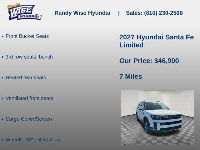 2027 Hyundai Santa Fe Limited AWD