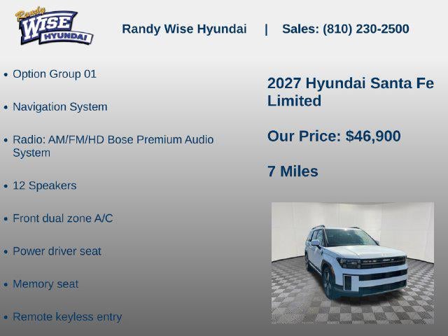 2027 Hyundai Santa Fe Limited AWD