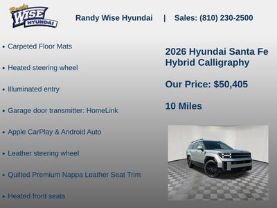 2026 Hyundai Santa Fe Hybrid Calligraphy