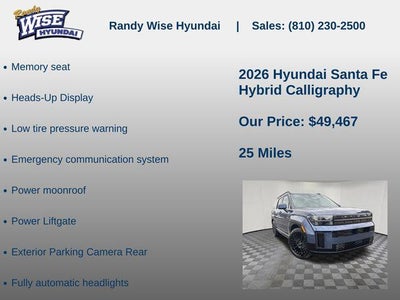 2026 Hyundai Santa Fe Hybrid Calligraphy