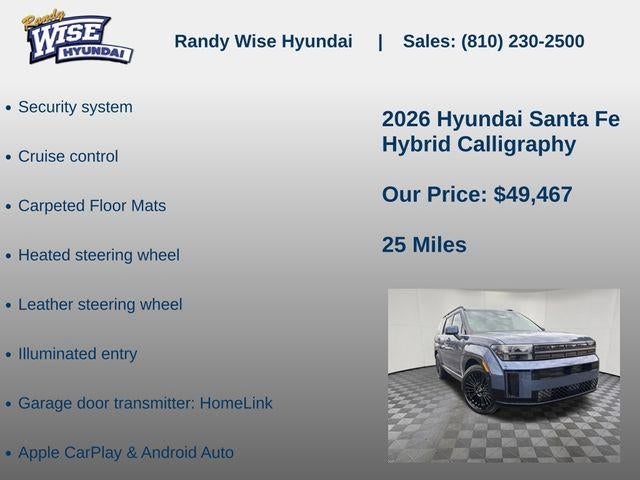 2026 Hyundai Santa Fe Hybrid Calligraphy