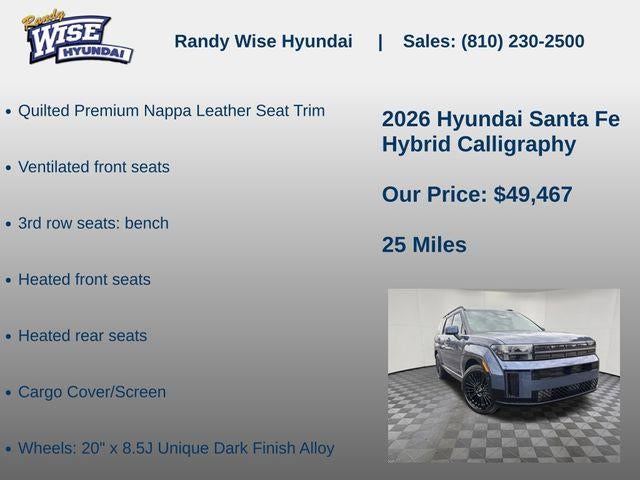 2026 Hyundai Santa Fe Hybrid Calligraphy