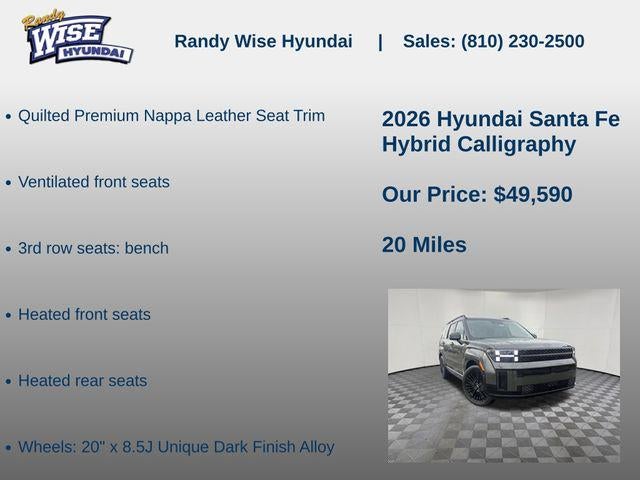 2026 Hyundai Santa Fe Hybrid Calligraphy