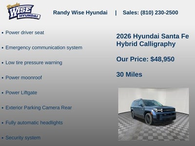 2026 Hyundai Santa Fe Hybrid Calligraphy